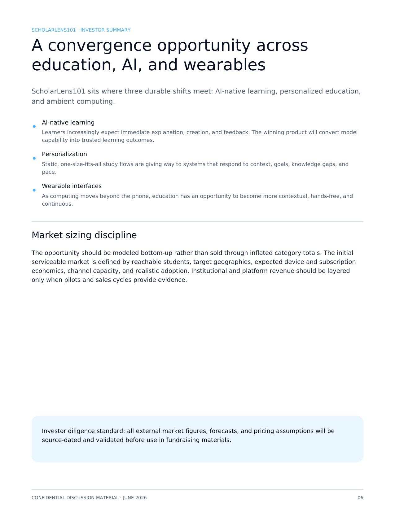ScholarLens101 investor summary original document page 6